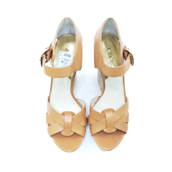 Michael Kors Somerly Womens Wedge Espadrille Tan Leather Size 9 M - Picture 4 of 11